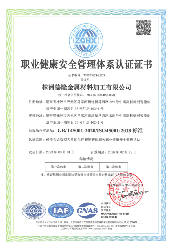 ISO 45001 职业健康体系